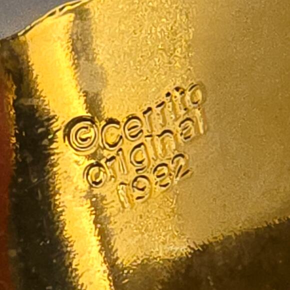 Vintage Cerrito 1982 Hand Painted Light Pink & Gold Orchid Flower Brooch Pin 2" - Picture 12 of 13